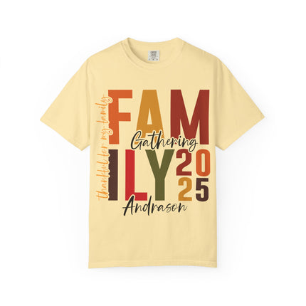 Family Gathering 2025 T‑Shirt — Personalized Fall Reunion Tee
