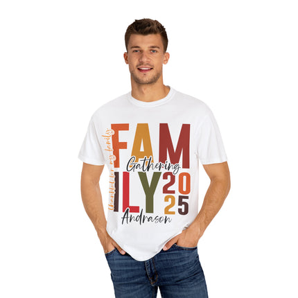 Family Gathering 2025 T‑Shirt — Personalized Fall Reunion Tee