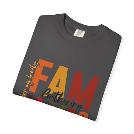Family Gathering 2025 T-Shirt — Personalized 'Thankful & Grateful' Fall Reunion Tee