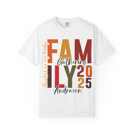 Family Gathering 2025 T‑Shirt — Personalized Fall Reunion Tee